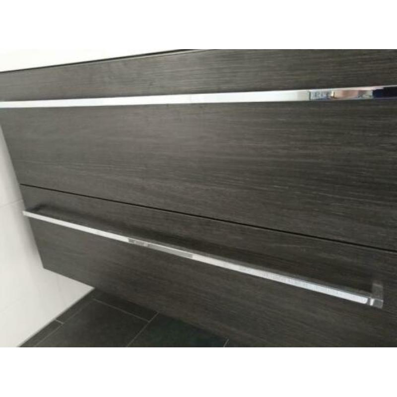 2 design chromen ladengrepen (90 cm)
