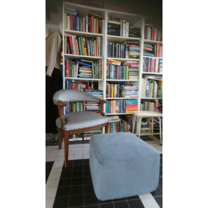 Brocant stoeltje en gratis hocker