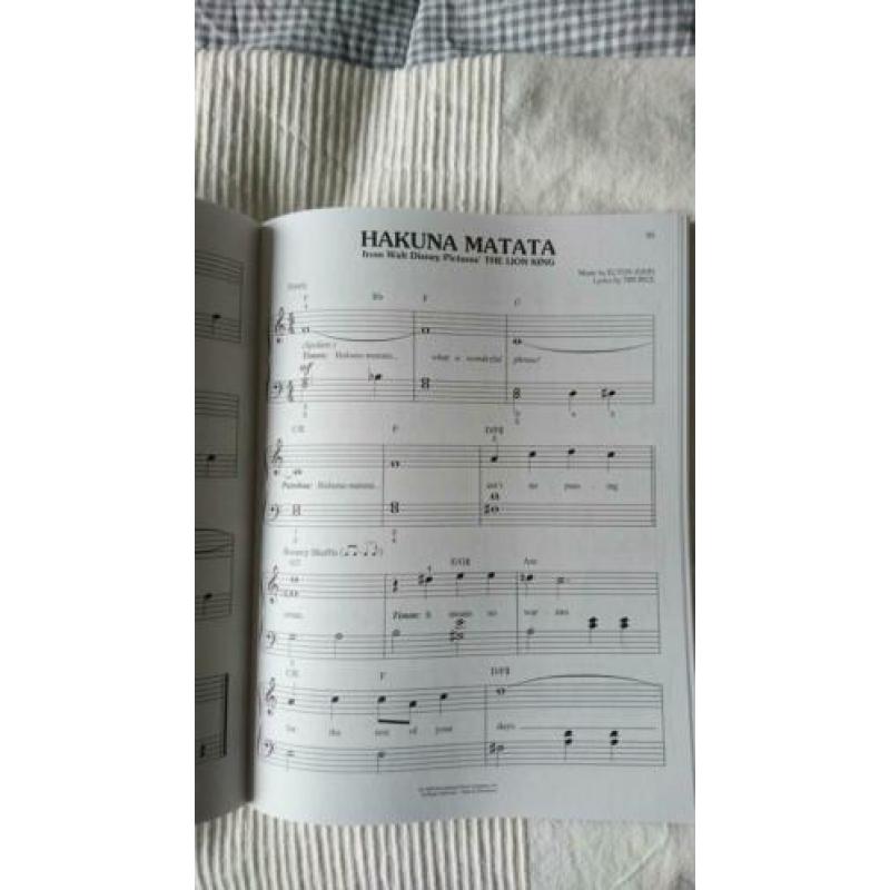 Disney Piano boek BIG note collection