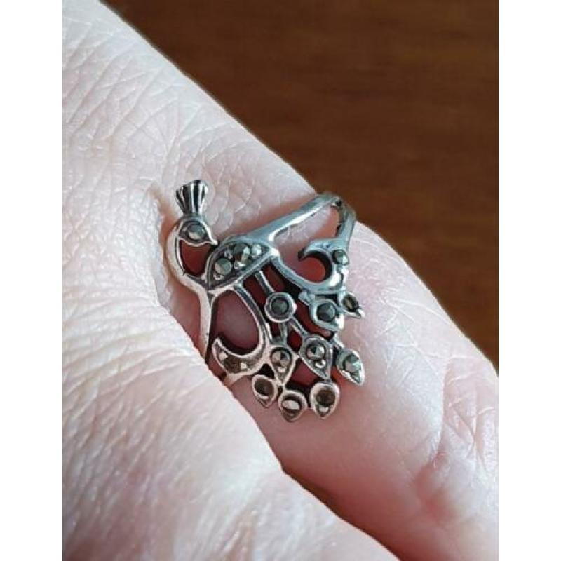 Hele leuke zilveren (925) ring PAUW !!!!!