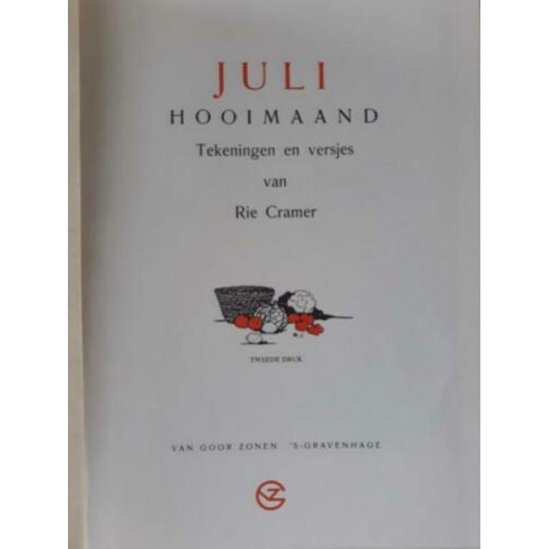 Rie cramer boeken 3 stuks jaargetijden