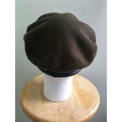 Vintage leger baret groen camo army beret st george