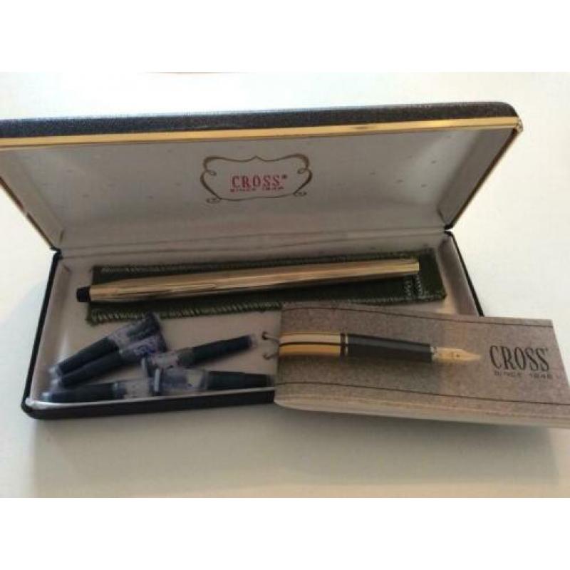 vintage CROSS Century 10KT goud gewalst vulpen in doos