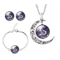 opruiming: prachtige 3-delige sieraden set 'EENHOORN'