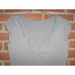 Grijs T-Shirt met Roes mt S (925)