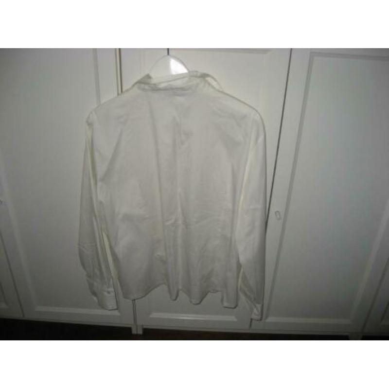 creme blouse Frank Walder met leuke pas, mt 48