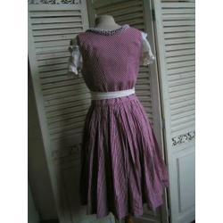 tiroler dirndl jurk schort blouse maat 34 nr HH 1000