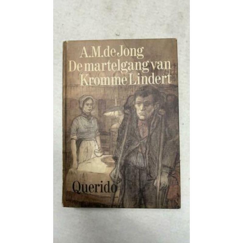 Oud boek De martelgang van Kromme Lindert door A.M. de Jong