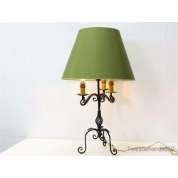 Brocante metalen lamp 83373