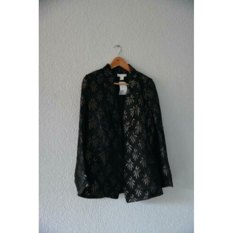 Colbert zwart / goud H&M maat 38 - nieuw!