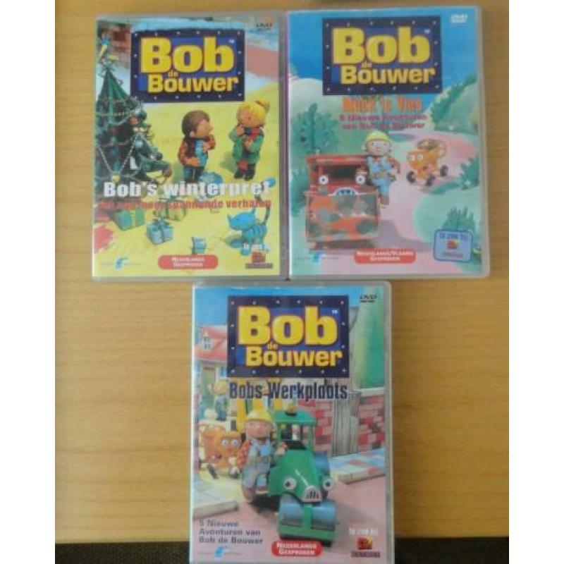 3 DVD's Bob de bouwer