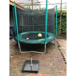 Game On Sport Mega pro Trampoline 244 inclusief beschermhoes