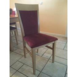 Eettafel met 6 stoelen