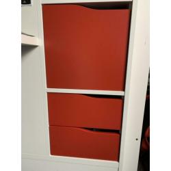 Ikea hoogslaper Stuva met bureau en kast.
