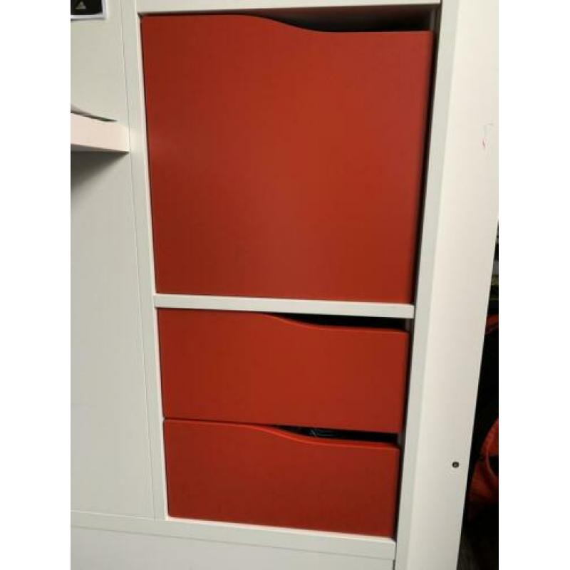 Ikea hoogslaper Stuva met bureau en kast.