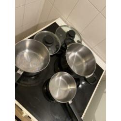 3 delig pannenset
