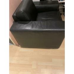 Mooie leren fauteuil