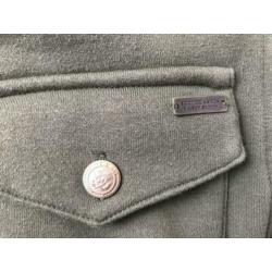 Maison Scotch bomber vest groen maat XS