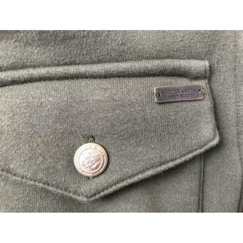 Maison Scotch bomber vest groen maat XS
