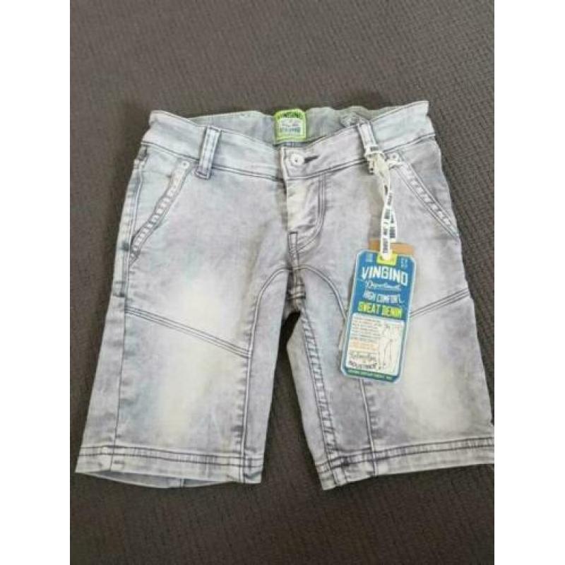 Vingino Curt korte broek grijs 110, draagmaat 116 -122
