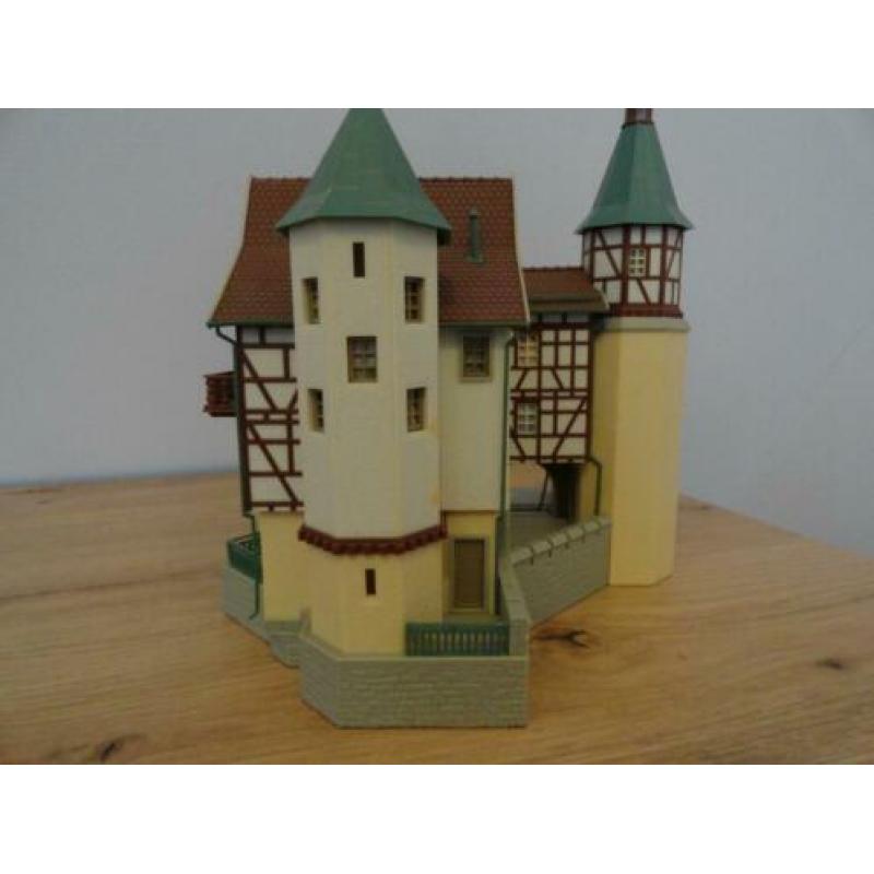 HO modelspoorbouw - kasteel / Jachtslot Falkeneck - schaal 1