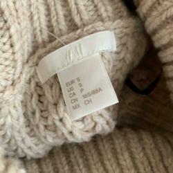 H&m gebreide trui helemaal nieuw maat s creme winter kabel