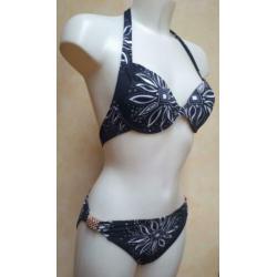 38B Nieuwe zwart wit voorgevormde beugel bikini Cyell, 38 B