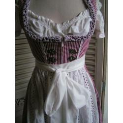 tiroler dirndl jurk schort blouse maat 34 nr HH 1000