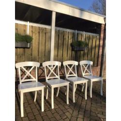 4 stevige bistro/ eetkamerstoelen
