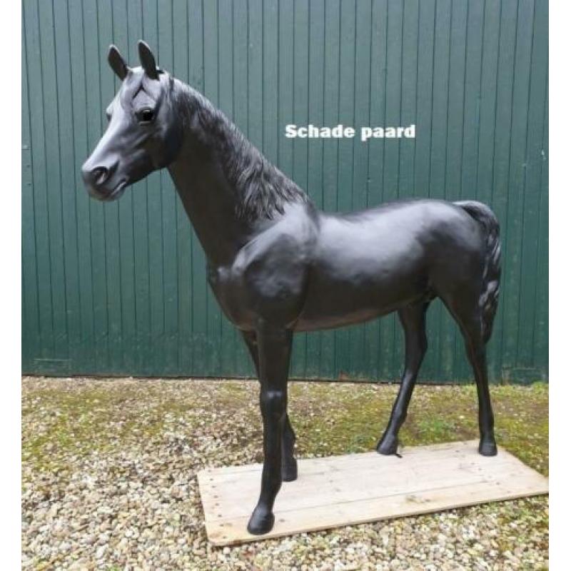 Polyester Paard .... met storm schade .