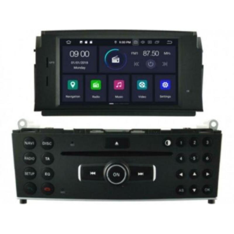 Android 9 navigatie mercedes c klasse w204 2010 dvd carkit