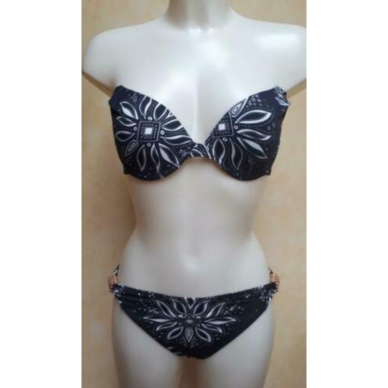 38B Nieuwe zwart wit voorgevormde beugel bikini Cyell, 38 B