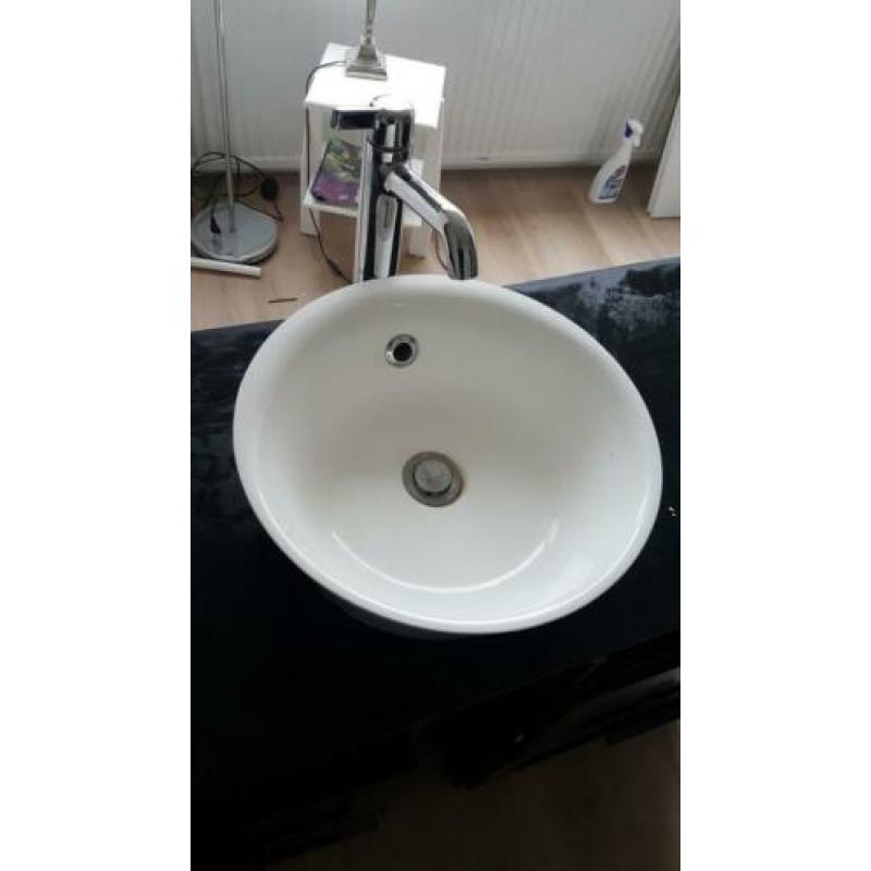 Wastafelmeubel met waskom en 4 lades