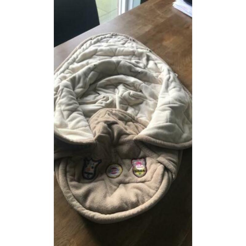 Lodger voetenzak met afneembaar teddy voering