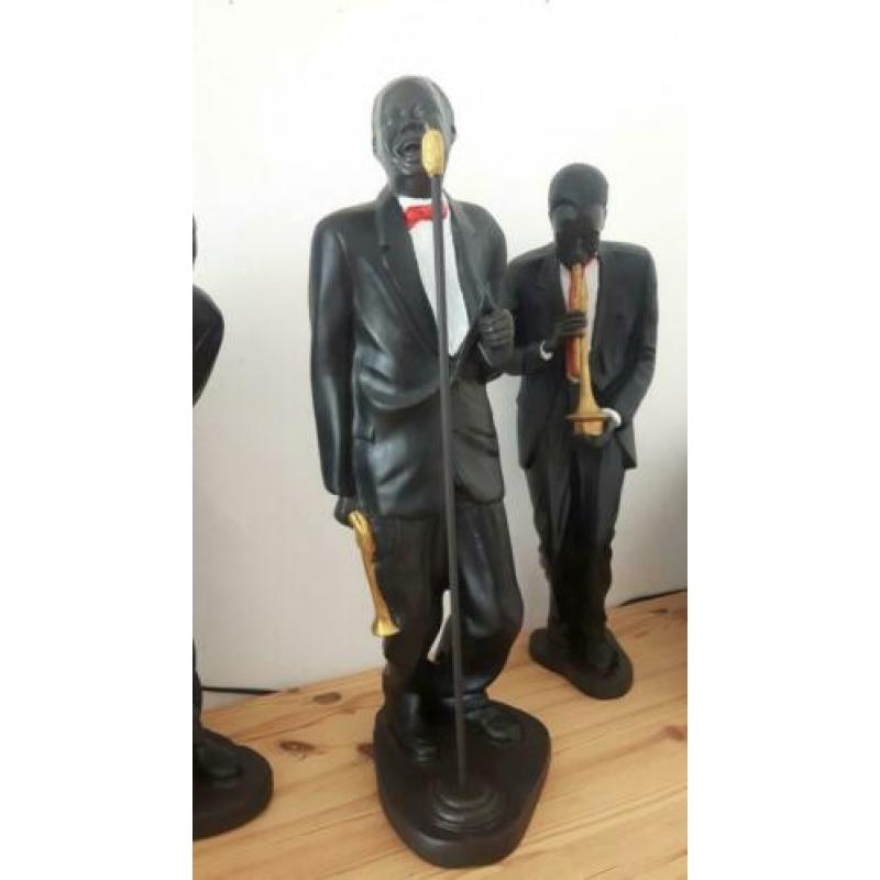 Grote jazz beelden set .. (porselein)