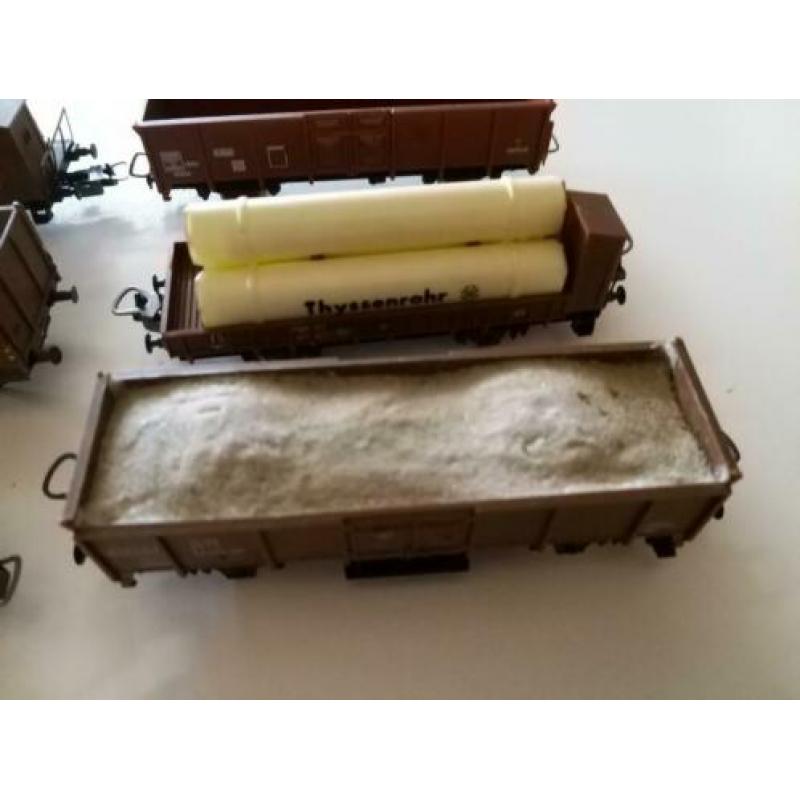 6 gelijkstroom goederen wagons in ho