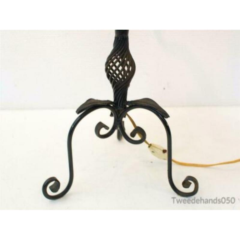 Brocante metalen lamp 83373