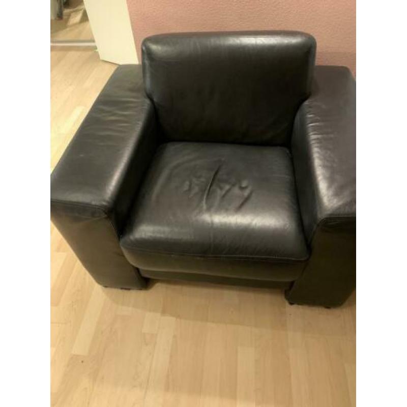Mooie leren fauteuil