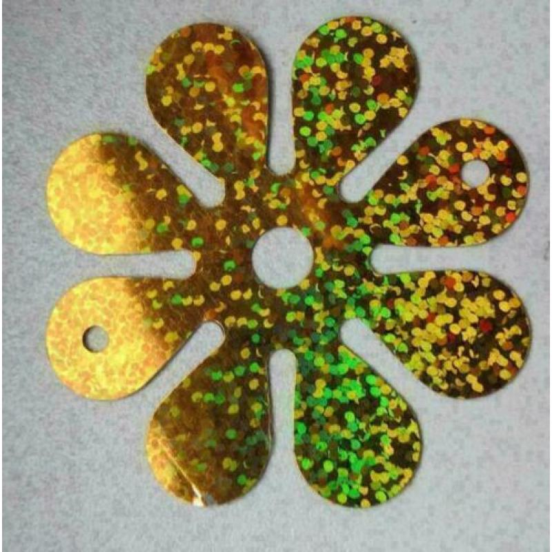 grote zak gekleurde metallic bloemen voor scrapbook