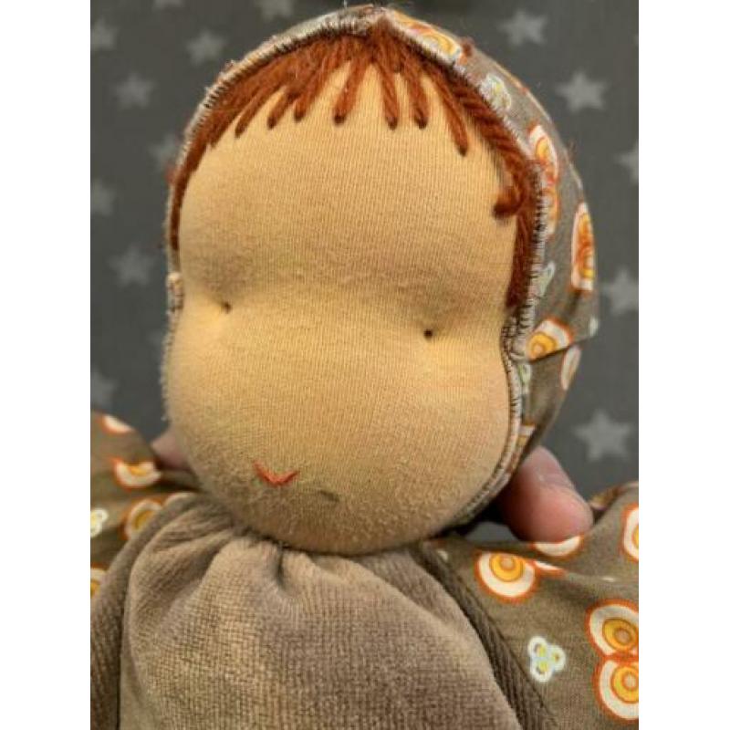 Antroposofische pop baby zacht wol