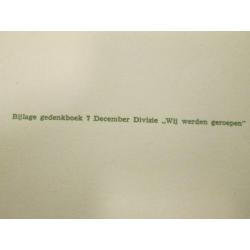 KNIL-Fraai gedenkboek met inleidend blad.Wij werden geroepen
