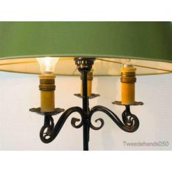 Brocante metalen lamp 83373