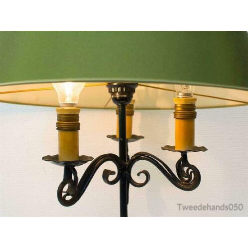 Brocante metalen lamp 83373