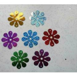 grote zak gekleurde metallic bloemen voor scrapbook
