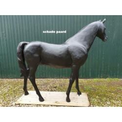 Polyester Paard .... met storm schade .