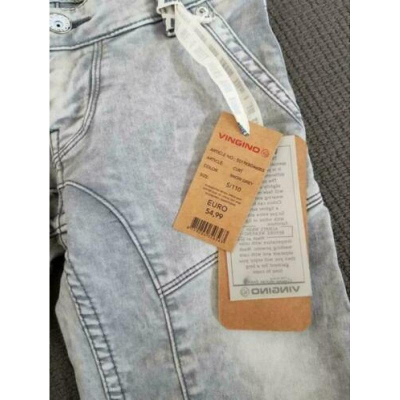 Vingino Curt korte broek grijs 110, draagmaat 116 -122