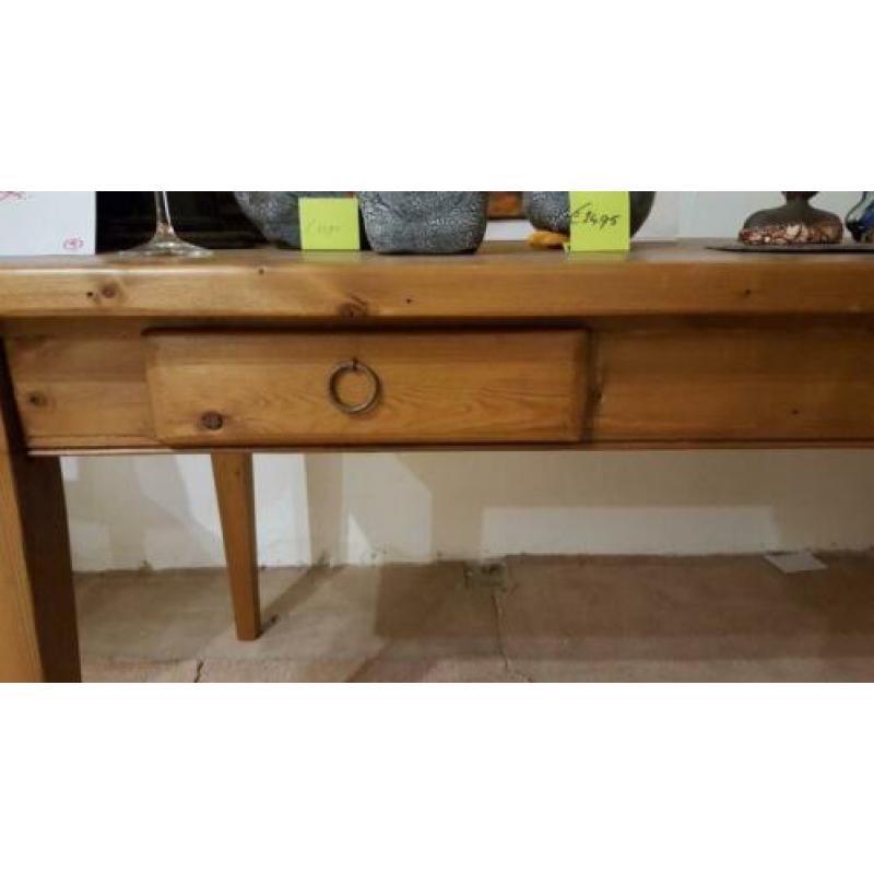 Grenen tafel als nieuw strak