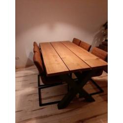 Industriële stoelen set 6stuks (prijs per stoel)