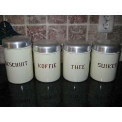 creme, beschuit koffie thee suikerbussen
