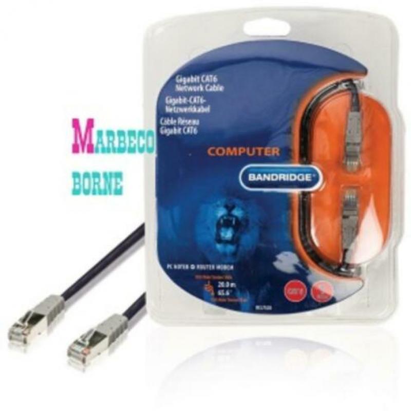 CAT6 FTP/UTP Netwerkkabel RJ45 Male - RJ45 Male 20 meter